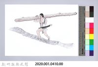 七柱穀倉-3立柱搭建2：收集柱料藏品圖，第2張