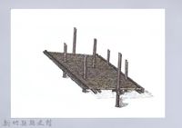 七柱穀倉-7七柱穀倉尖頂式的搭建3：鋪架台藏品圖，第1張