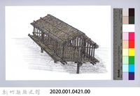 七柱穀倉-16七柱穀倉尖頂式的搭建11：立直牆骨藏品圖，第2張