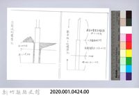七柱穀倉-19立柱前的準備：立柱與柱坑尺寸圖-2藏品圖，第2張