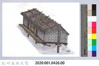 七柱穀倉-21七柱穀倉尖頂式的搭建15：安門片完成藏品圖，第2張