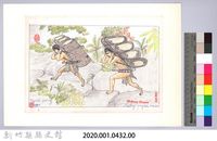 泰雅族的建築史：房屋篇-5樹皮取得與加工2：樹皮搬運藏品圖，第2張