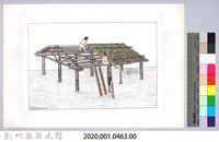 泰雅族的建築史：房屋篇-36竹屋的搭建3：鋪屋頂竹面藏品圖，第2張