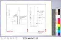 泰雅族的建築史：穀倉篇-4立柱前的準備：立柱與柱坑尺寸圖-1藏品圖，第2張