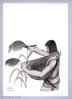 黑帶巴彥畫冊-22穀類收割1：採收小米藏品圖，第1張