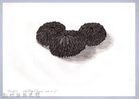 黑帶巴彥畫冊-26穀類收割4：日曬小米藏品圖，第1張