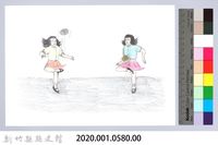 記憶中桃山村童玩的演進-10跳格子藏品圖，第2張