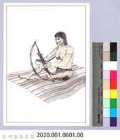 黑帶巴彥畫冊-51苧麻背帶製作藏品圖，第2張