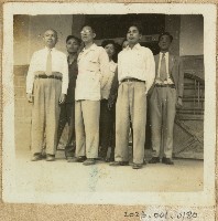 關西農校教職員參訪照片藏品圖，第1張