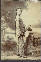 劉家均台北國語學校同學斷髮前留影藏品圖，第1張