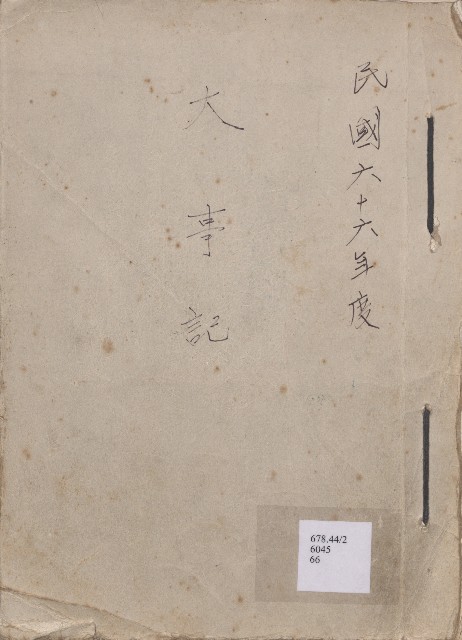 《新竹縣大事記》（文獻會）：民66年的圖片