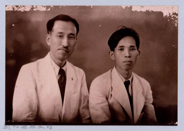 龍瑛宗翻拍照124：龍瑛宗與友人合影20的圖片