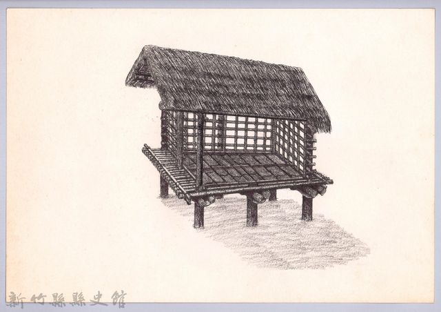 六柱穀倉-15六柱穀倉側開式的搭建13：鋪地板的圖片