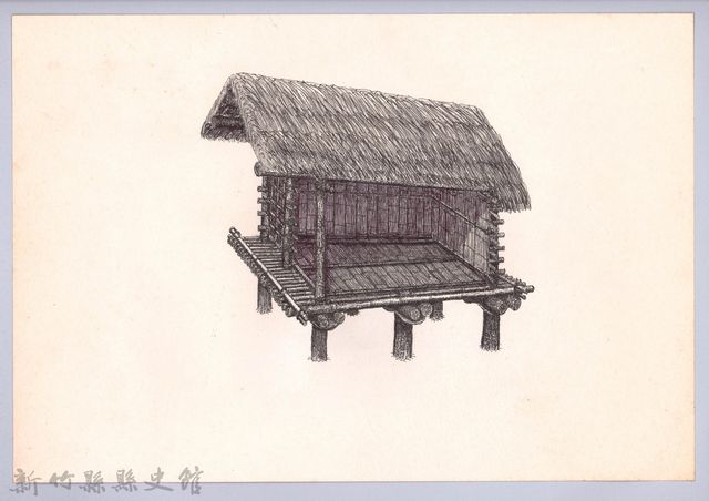 六柱穀倉-16六柱穀倉側開式的搭建14：鋪牆壁的圖片