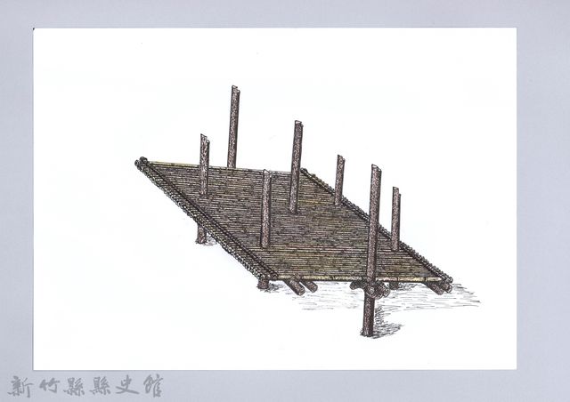 七柱穀倉-7七柱穀倉尖頂式的搭建3：鋪架台的圖片