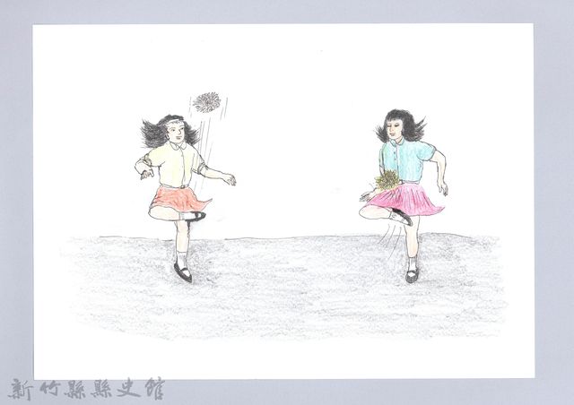 記憶中桃山村童玩的演進-10跳格子的圖片