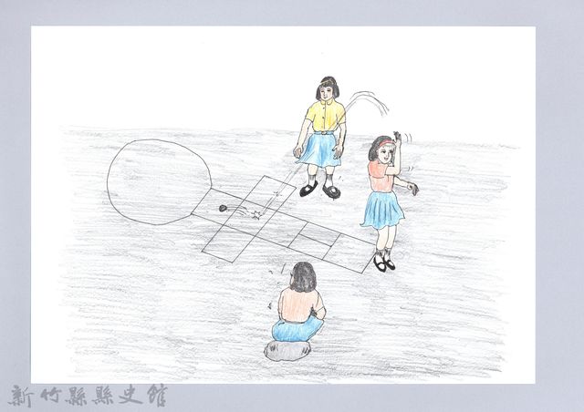 記憶中桃山村童玩的演進-12跳天堂的圖片