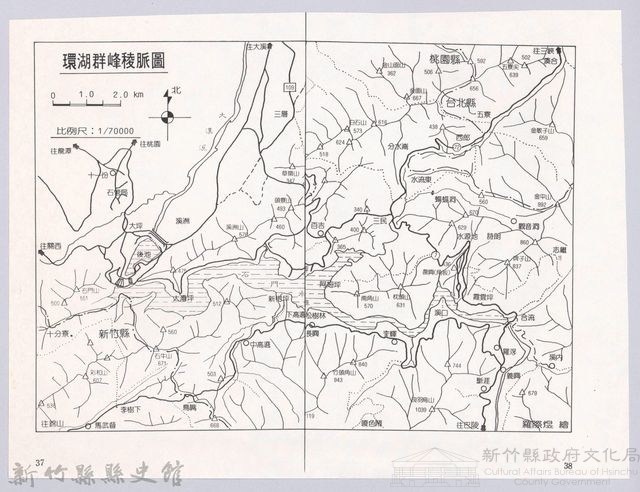 李崠山圖照28-環湖群峰稜脈圖藏品圖，第1張