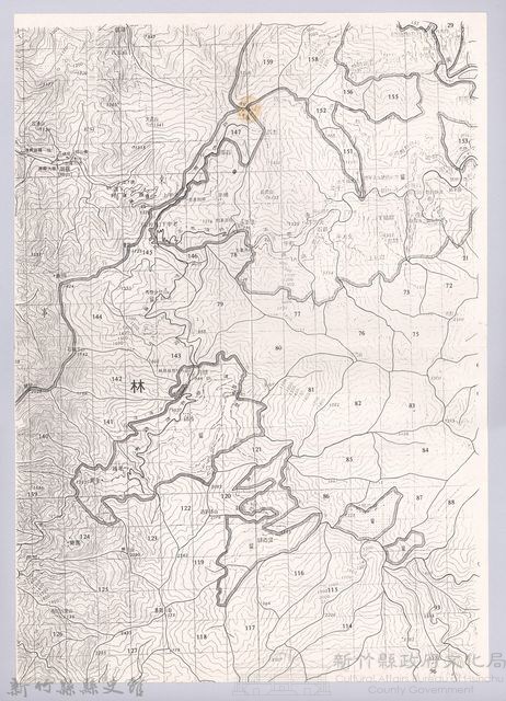 李崠山圖照33-玉峰至泰岡一帶地形圖藏品圖，第1張