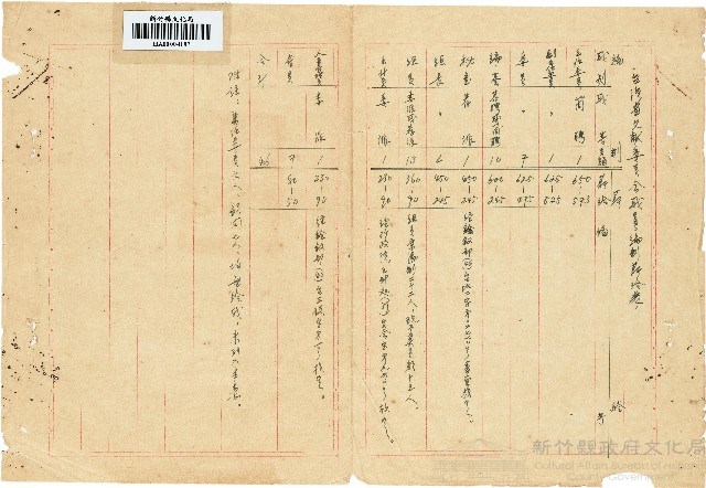 台灣省文献委員會辦事細則藏品圖，第1張
