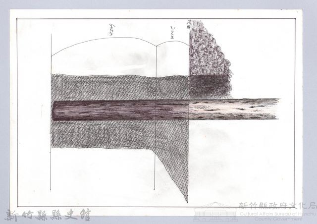 泰雅族的建築史：房屋篇-11立柱前的準備：柱坑尺寸圖藏品圖，第1張