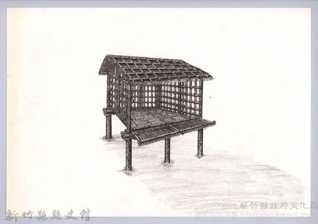 六柱穀倉-34六柱穀倉前開式的搭建13-1：鋪地板藏品圖，第1張