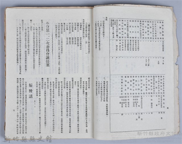 新竹文獻會通訊全一冊(刊印本)藏品圖，第4張