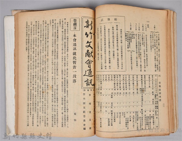 新竹文獻會通訊採集站長置(刊印本)藏品圖，第14張