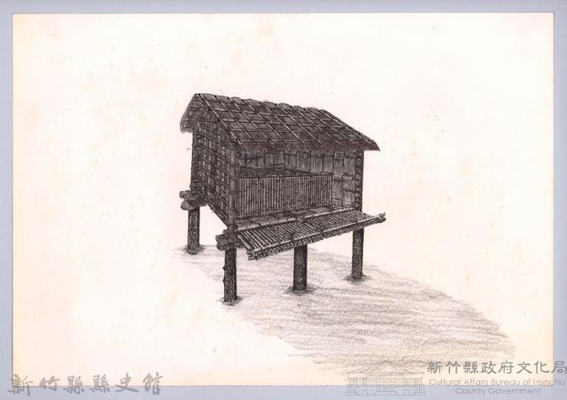 六柱穀倉-37六柱穀倉前開式的搭建15-2：隔間搭設完成藏品圖，第1張