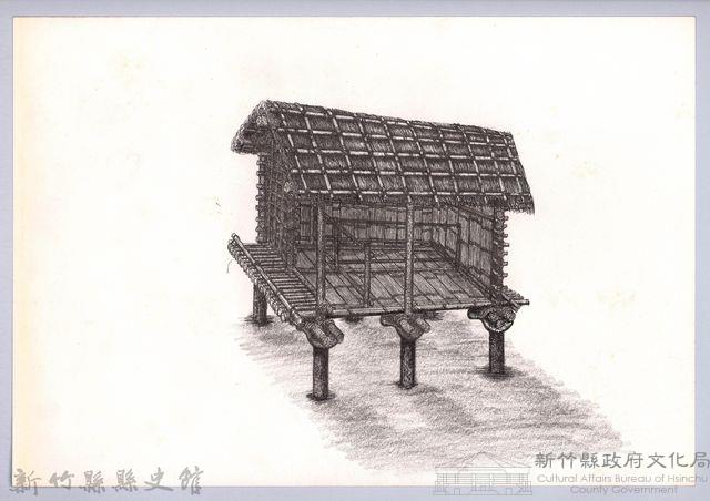 六柱穀倉-17六柱穀倉側開式的搭建15-1：隔間骨架藏品圖，第1張