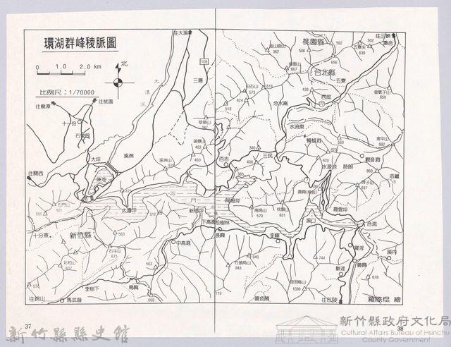 李崠山圖照28-環湖群峰稜脈圖藏品圖，第1張