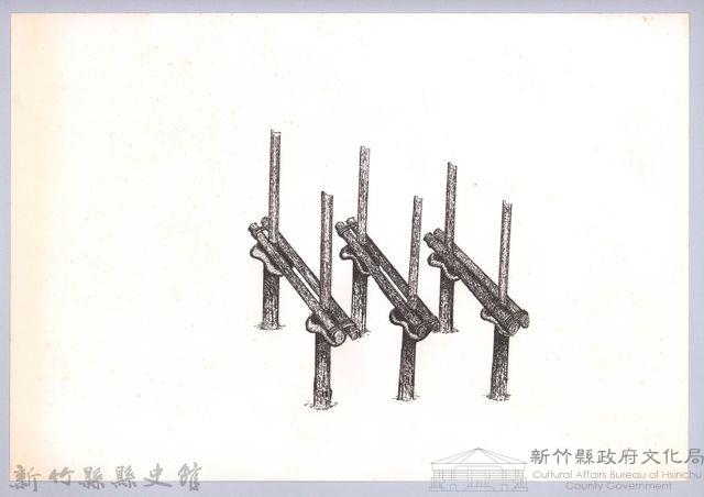 六柱穀倉-2六柱穀倉側開式的搭建2：立床桿藏品圖，第1張