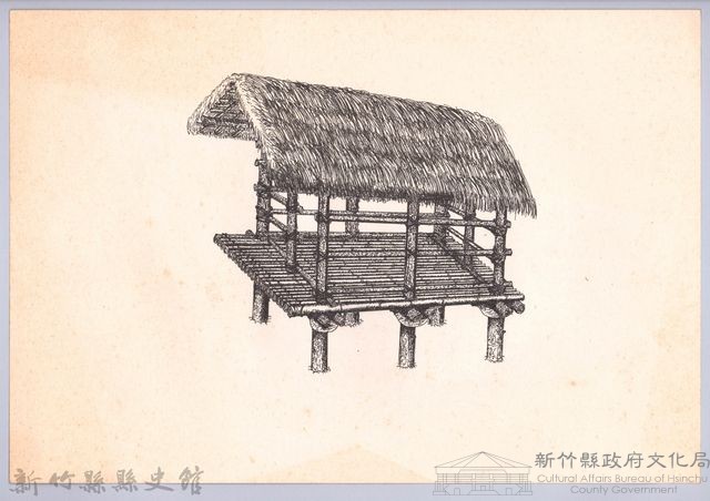 六柱穀倉-12六柱穀倉側開式的搭建10-2：牆木放置完成藏品圖，第1張