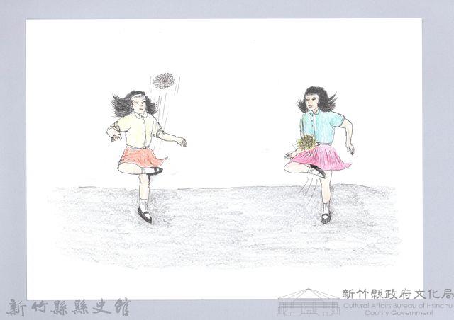 記憶中桃山村童玩的演進-10跳格子藏品圖，第1張