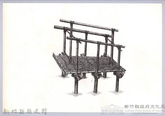 六柱穀倉-6六柱穀倉側開式的搭建6：放大樑藏品圖，第1張