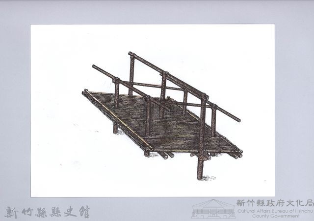 七柱穀倉-9七柱穀倉尖頂式的搭建5：架上橫桿藏品圖，第1張