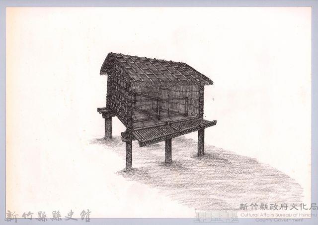 六柱穀倉-36六柱穀倉前開式的搭建15-1：隔間骨架藏品圖，第1張