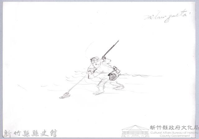 黑帶巴彥圖稿-4使用瓦斯燈叉魚藏品圖，第1張