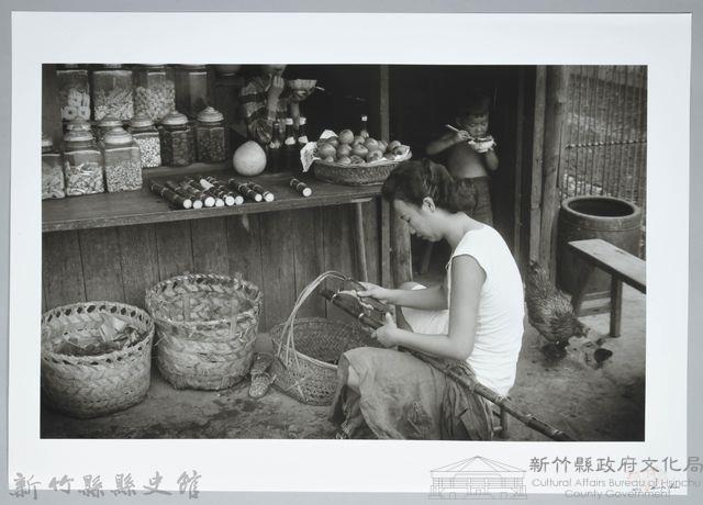 削甘蔗─台北近郊（1950）藏品圖，第1張