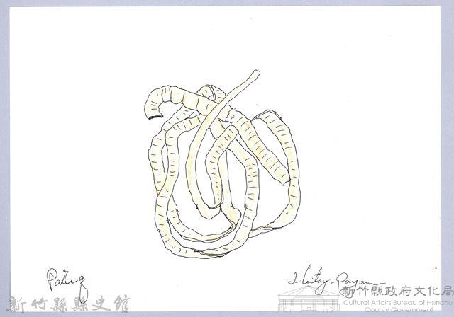 泰雅文物畫冊3-41條蟲-2藏品圖，第1張