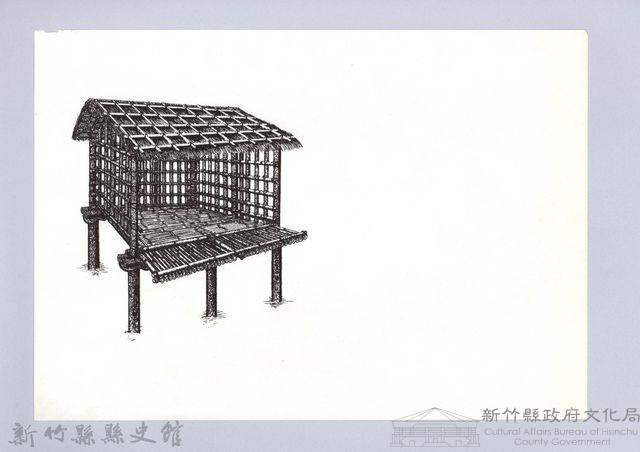 泰雅族的樂器與口傳-8六柱穀倉前開式的搭建13-2：鋪地板藏品圖，第1張