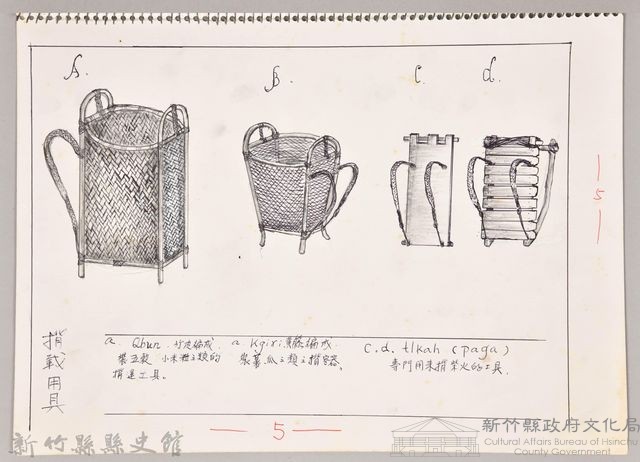 泰雅文化探索-5揹載用具1藏品圖，第1張
