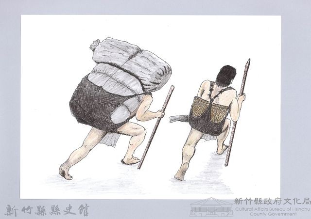 狩獵用具漁用-1揹袋使用法藏品圖，第1張
