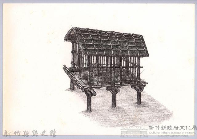 六柱穀倉-13六柱穀倉側開式的搭建11：立直牆骨藏品圖，第1張