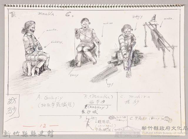 泰雅文化探索-12紡紗藏品圖，第1張