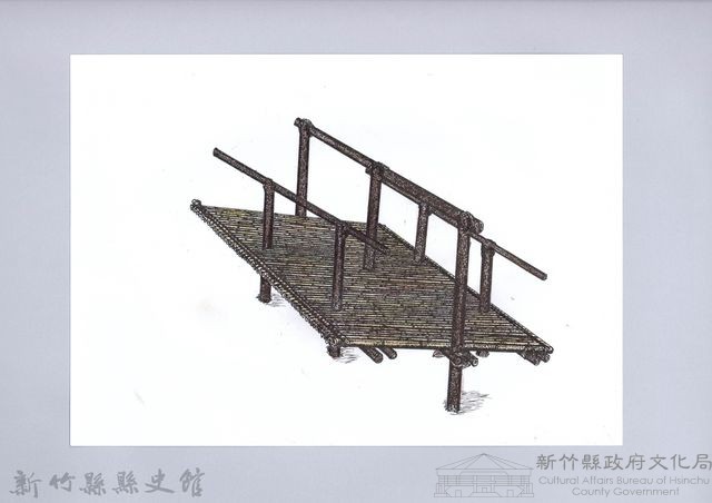 七柱穀倉-8七柱穀倉尖頂式的搭建4：上邊樑及上大樑藏品圖，第1張