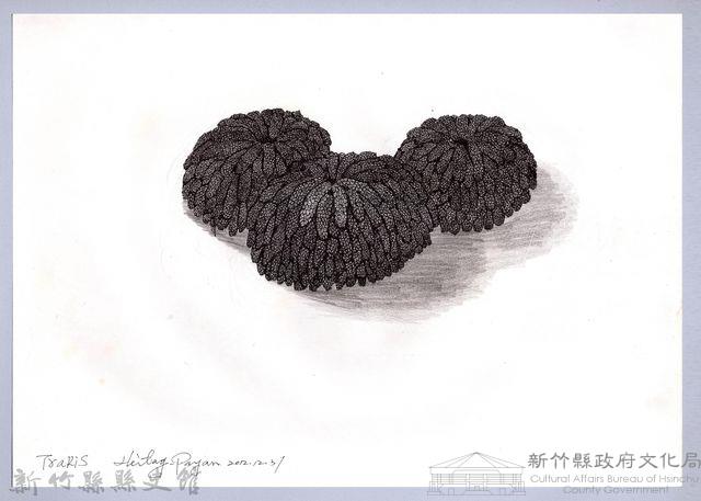 黑帶巴彥畫冊-26穀類收割4：日曬小米藏品圖，第1張