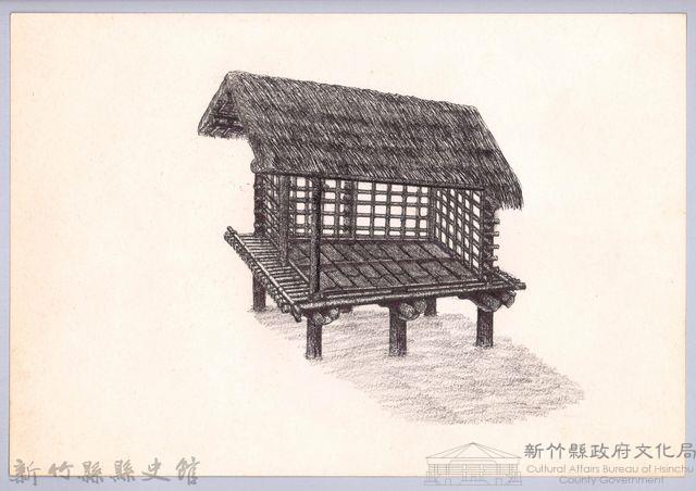 六柱穀倉-15六柱穀倉側開式的搭建13：鋪地板藏品圖，第1張