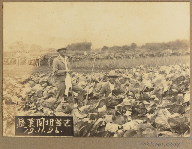 宜蘭農林實習課蔬菜負責者照片（昭和12年11月26日）藏品圖，第1張