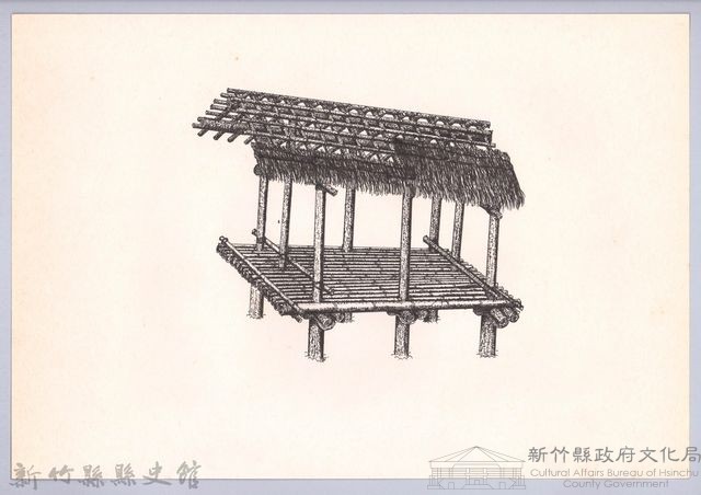 六柱穀倉-9六柱穀倉側開式的搭建9-1：鋪屋頂藏品圖，第1張